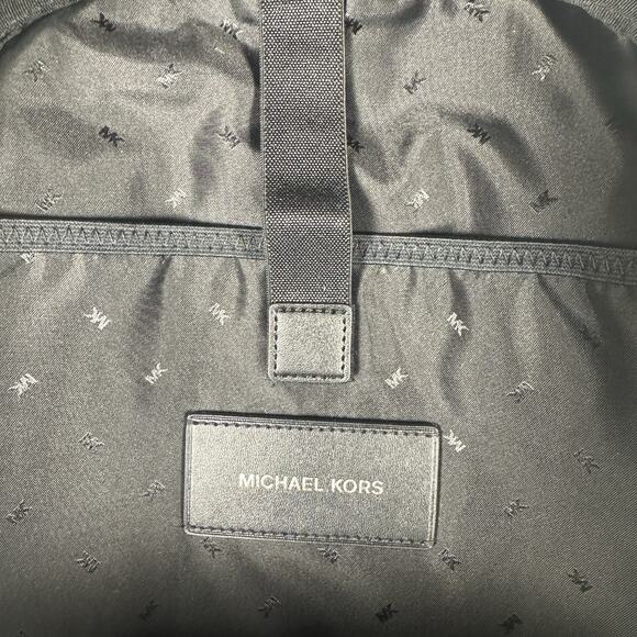 EUC Michael Kors Cooper Monogram Backpack Blk/Mandarin 37S0LCOB2B $498 - Picture 8 of 14